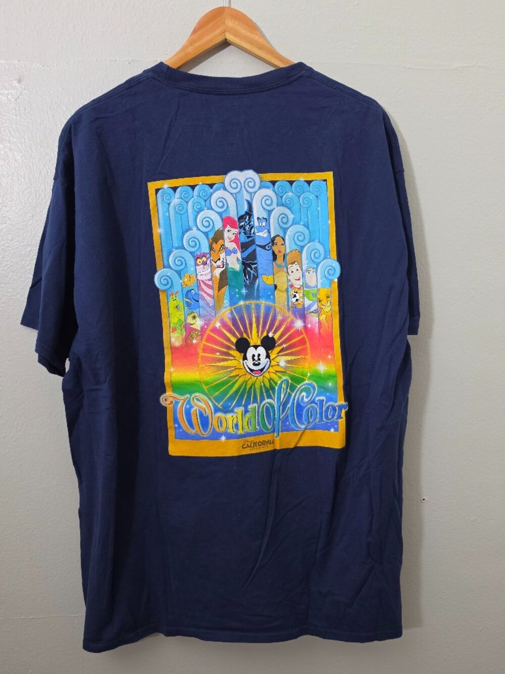 Disneyland World of Color California Adventure Crewneck Graphic T 2X Unisex